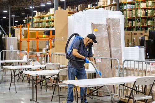 Warehouse cleaning services